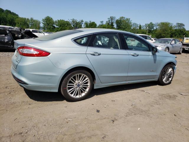 3FA6P0LU6DR173408 - 2013 FORD FUSION SE HYBRID BLUE photo 3