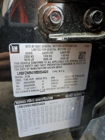 LRBFZNR41MD054424 - 2021 BUICK ENVISION ESSENCE შავი ფოტო 13