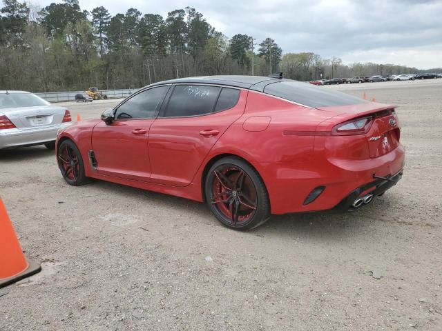 KNAE55LC8J6019353 - 2018 KIA STINGER GT2 RED photo 2