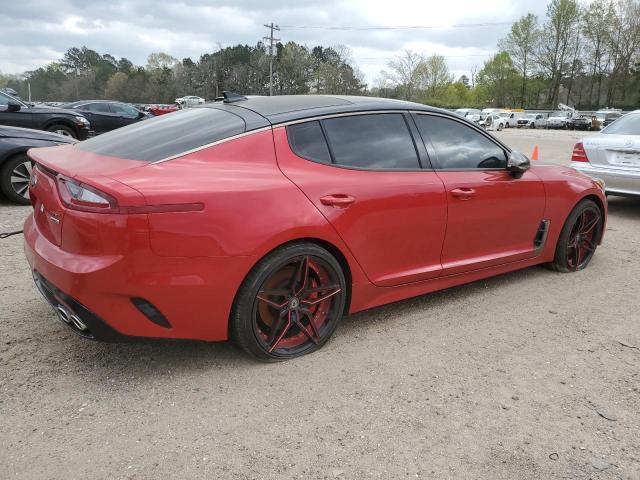 KNAE55LC8J6019353 - 2018 KIA STINGER GT2 RED photo 3