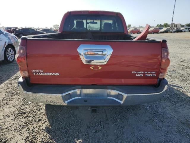 5TETU62N45Z005092 - 2005 TOYOTA TACOMA PRERUNNER ACCESS CAB RED photo 6