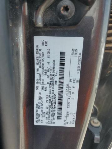 1FT7W2BT0KEE32755 - 2019 FORD F250 SUPER DUTY GRAY photo 12