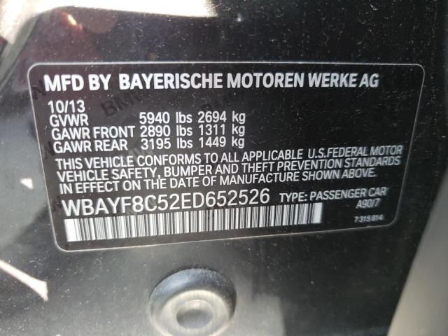 WBAYF8C52ED652526 - 2014 BMW 750 LXI GRAY photo 12