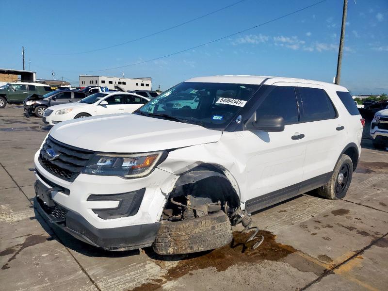 1FM5K8AR0JGA72641 - 2018 FORD EXPLORER POLICE INTERCEPTOR თეთრი ფოტო 1