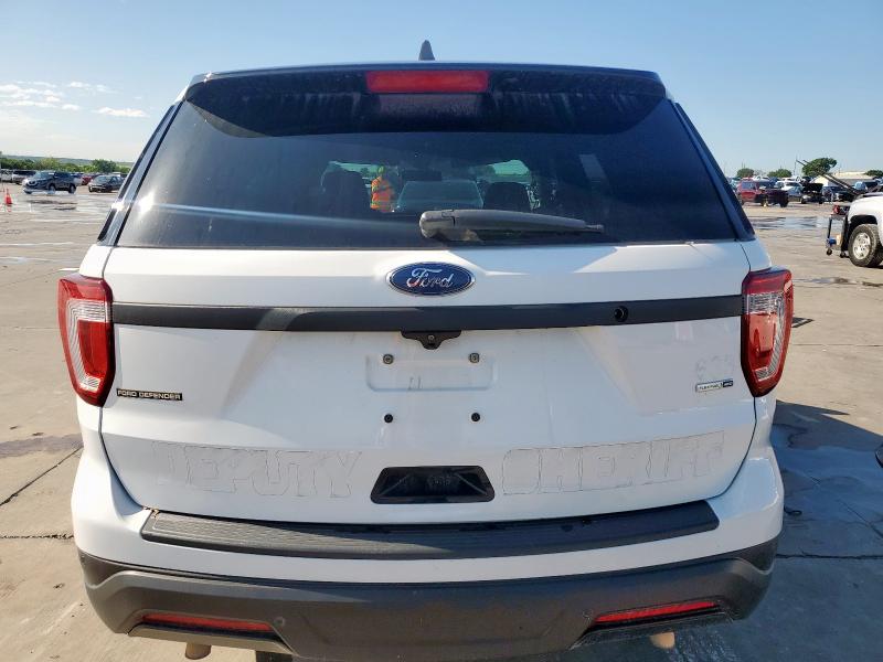 1FM5K8AR0JGA72641 - 2018 FORD EXPLORER POLICE INTERCEPTOR თეთრი ფოტო 6