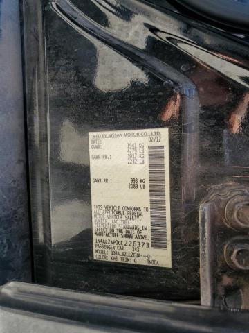 1N4AL2AP0CC226373 - 2012 NISSAN ALTIMA BASE Qara foto 12