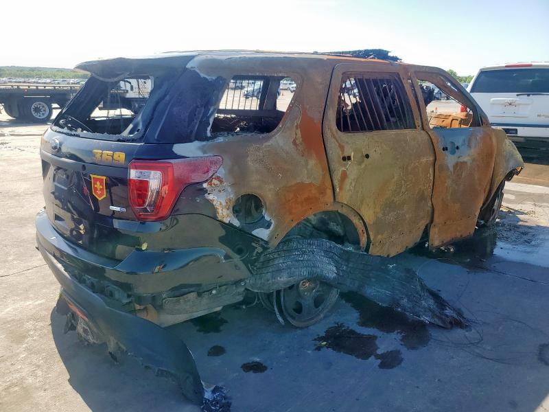 1FM5K8AR7HGD65379 - 2017 FORD EXPLORER POLICE INTERCEPTOR BLACK photo 3