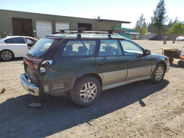 4S3BH6754Y6662176 - 2000 SUBARU LEGACY OUTBACK AWP 绿色 照片 3
