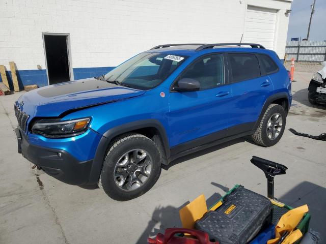 1C4PJMBX5KD122328 - 2019 JEEP CHEROKEE TRAILHAWK BLUE photo 1