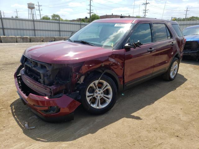 1FM5K8AR7GGC61392 - 2016 FORD EXPLORER POLICE INTERCEPTOR 栗色 照片 1