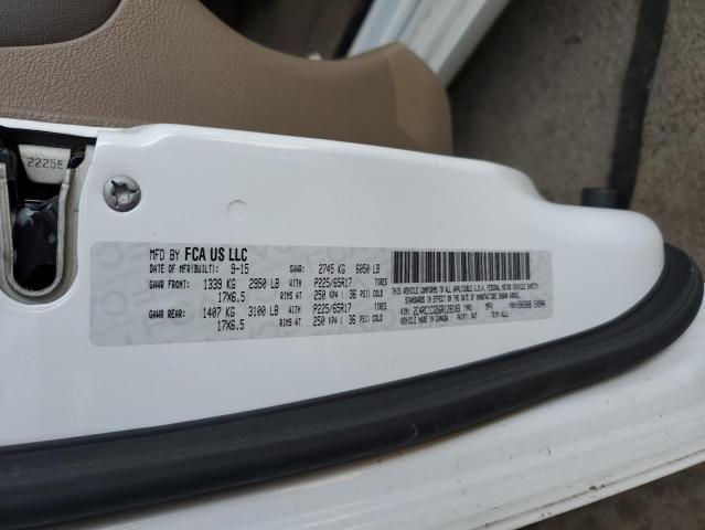 2C4RC1CG5GR128103 - 2016 CHRYSLER TOWN & COU TOURING L WHITE photo 13