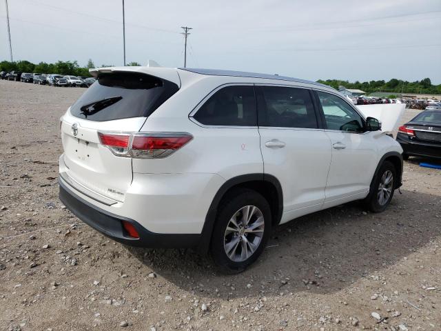 5TDJKRFH2FS154800 - 2015 TOYOTA HIGHLANDER XLE WHITE photo 3
