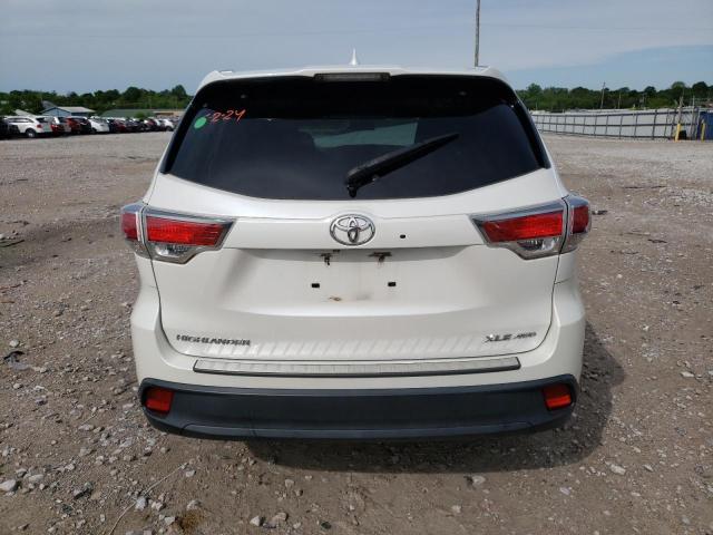 5TDJKRFH2FS154800 - 2015 TOYOTA HIGHLANDER XLE WHITE photo 6