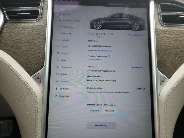 5YJSA1DN6DFP05779 - 2013 TESLA MODEL S TURQUOISE photo 9