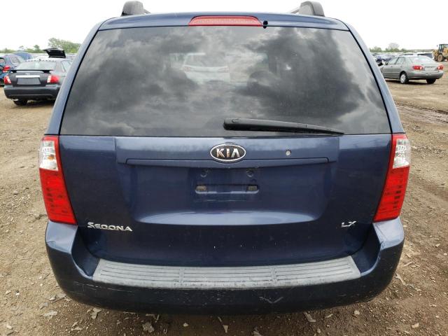 KNDMB233576148276 - 2007 KIA SEDONA EX BLUE photo 6