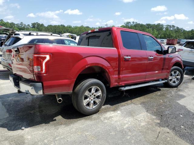 1FTEW1C84GKD85881 - 2016 FORD F150 SUPERCREW BURGUNDY photo 3