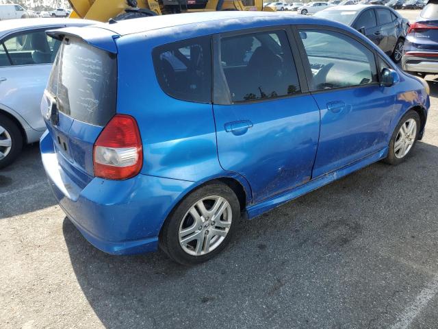 JHMGD37667S038909 - 2007 HONDA FIT S 蓝色 照片 3
