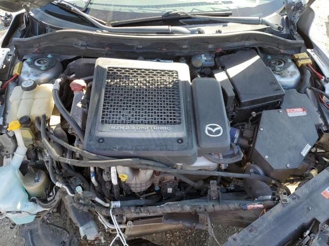 JM1BL1L45D1738266 - 2013 MAZDA SPEED 3 GRAY photo 11