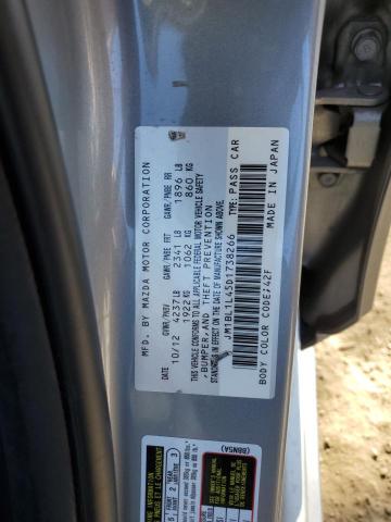 JM1BL1L45D1738266 - 2013 MAZDA SPEED 3 GRAY photo 13