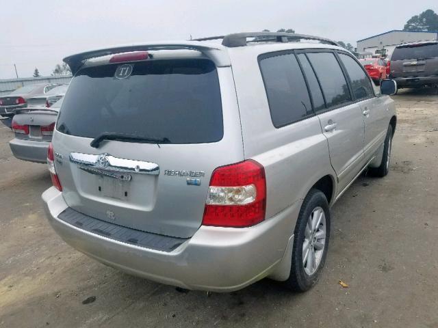 JTEDW21A660004660 - 2006 TOYOTA HIGHLANDER HYBRID  photo 4