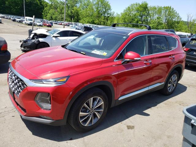 5NMS3CAD3LH247083 - 2020 HYUNDAI SANTA FE SEL RED photo 1