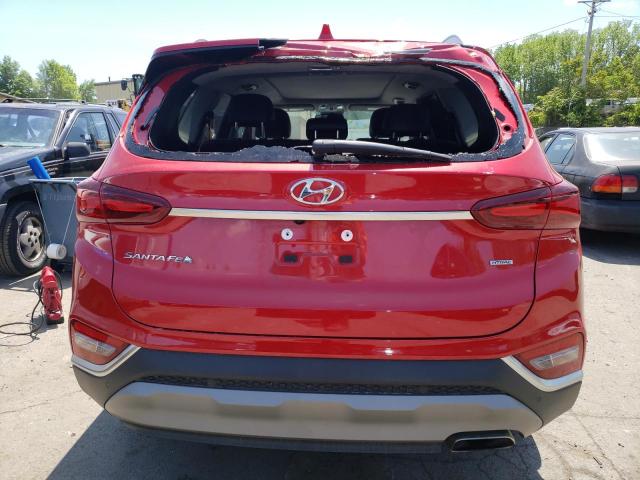 5NMS3CAD3LH247083 - 2020 HYUNDAI SANTA FE SEL RED photo 6