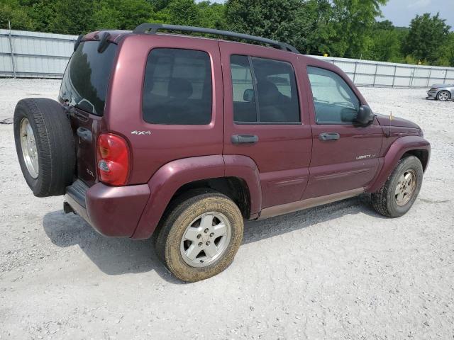 1J8GL58K62W144282 - 2002 JEEP LIBERTY LIMITED BURGUNDY photo 3