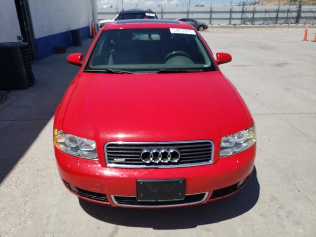 WAULC68E15A040237 - 2005 AUDI A4 1.8T QUATTRO RED photo 5