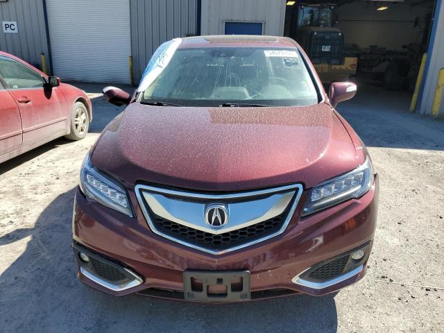 5J8TB4H7XJL013467 - 2018 ACURA RDX ADVANCE BURGUNDY photo 5