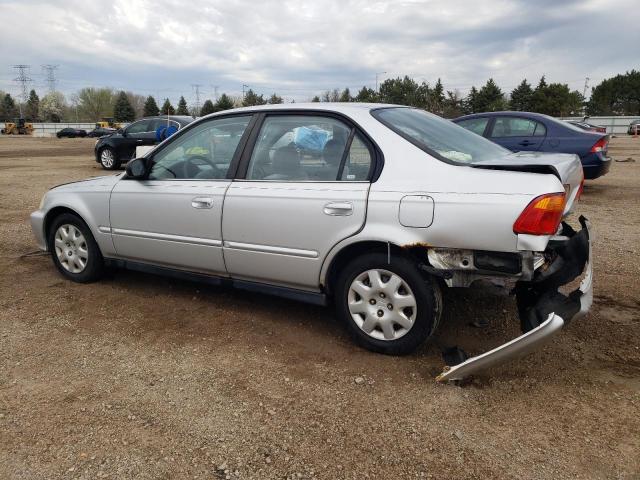 2HGEJ6614XH538133 - 1999 HONDA CIVIC BASE SILVER photo 2
