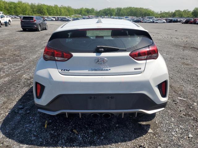 KMHTH6AB2KU010786 - 2019 HYUNDAI VELOSTER TURBO WHITE photo 6