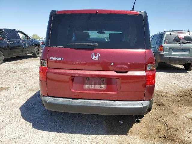 5J6YH28727L014638 - 2007 HONDA ELEMENT EX RED photo 6