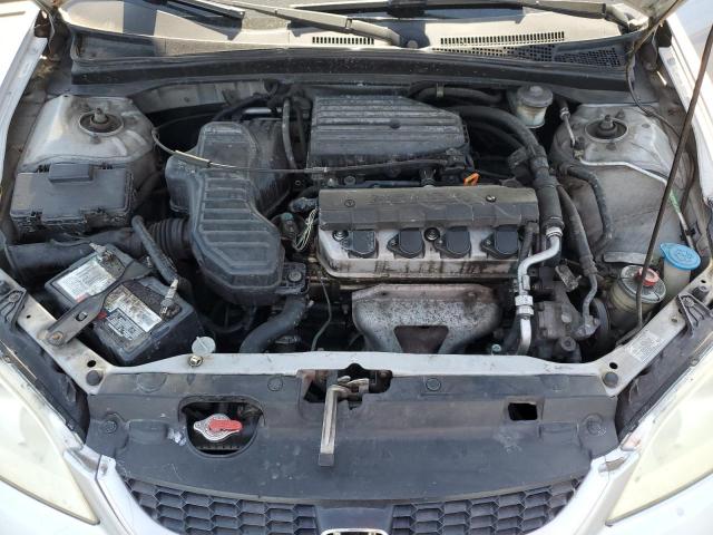 1HGEM22154L082356 - 2004 HONDA CIVIC DX VP SILVER photo 11