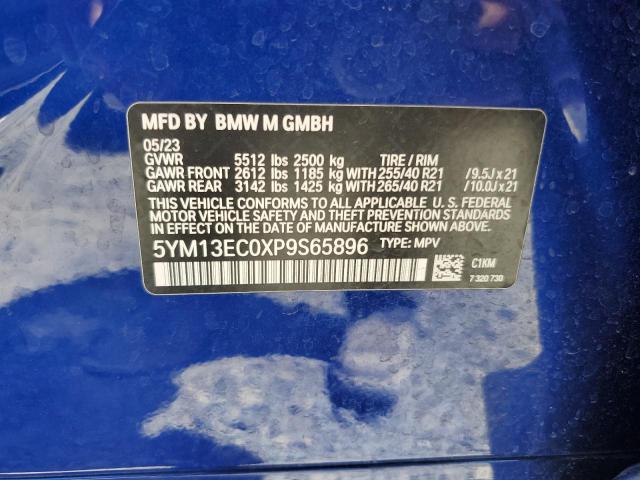 5YM13EC0XP9S65896 - 2023 BMW X3 M BLUE photo 13