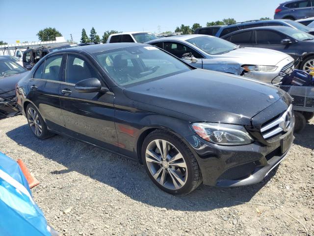 55SWF4JB5GU129877 - 2016 MERCEDES-BENZ C 300 BLACK photo 4