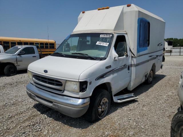 1FDSE35F51HB28211 - 2001 FORD ECONOLINE E350 SUPER DUTY CUTAWAY VAN WHITE photo 2