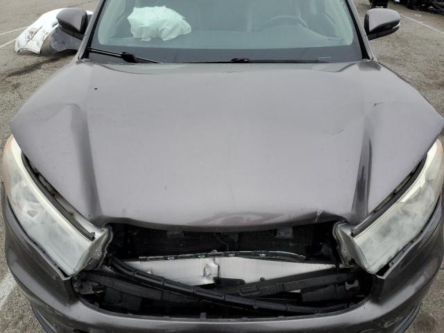 5TDKKRFH3GS180408 - 2016 TOYOTA HIGHLANDER XLE 灰色 照片 12