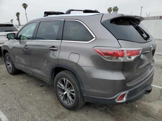 5TDKKRFH3GS180408 - 2016 TOYOTA HIGHLANDER XLE 灰色 照片 2