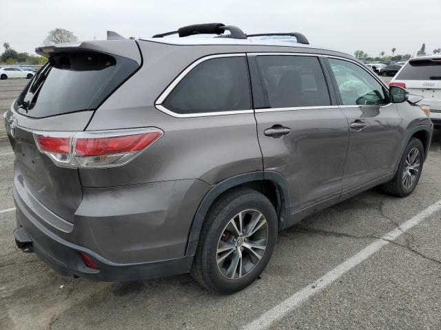 5TDKKRFH3GS180408 - 2016 TOYOTA HIGHLANDER XLE 灰色 照片 3