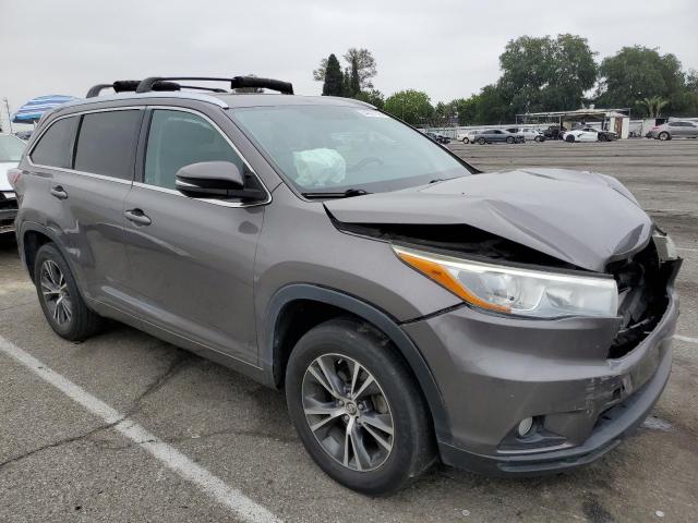 5TDKKRFH3GS180408 - 2016 TOYOTA HIGHLANDER XLE 灰色 照片 4