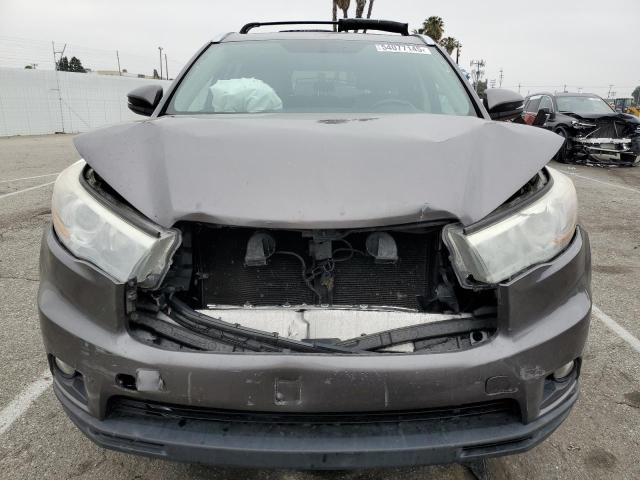 5TDKKRFH3GS180408 - 2016 TOYOTA HIGHLANDER XLE 灰色 照片 5