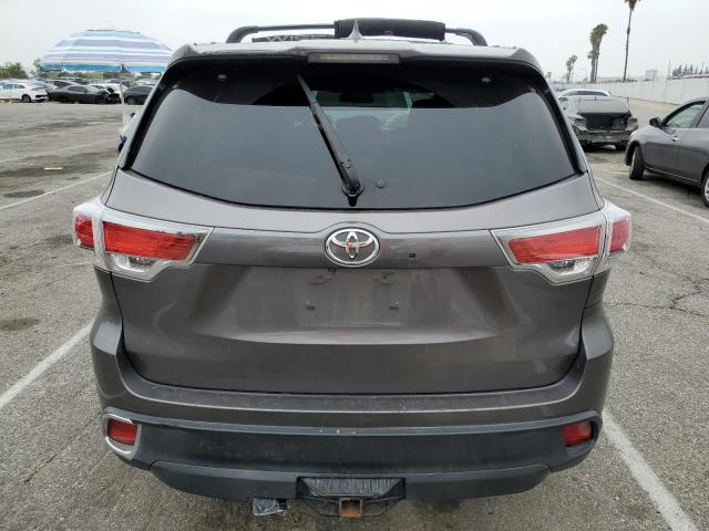 5TDKKRFH3GS180408 - 2016 TOYOTA HIGHLANDER XLE 灰色 照片 6