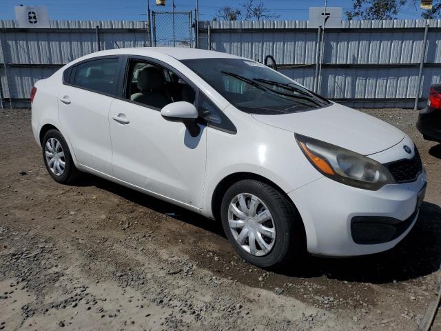 KNADM4A37D6154758 - 2013 KIA RIO LX WHITE photo 4