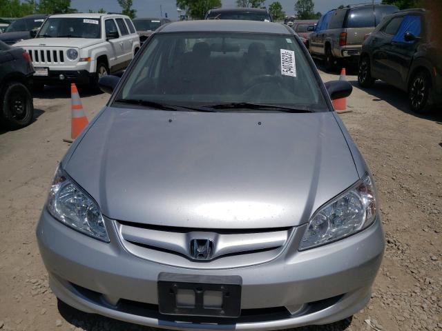 2HGES15134H538766 - 2004 HONDA CIVIC DX SILVER photo 5