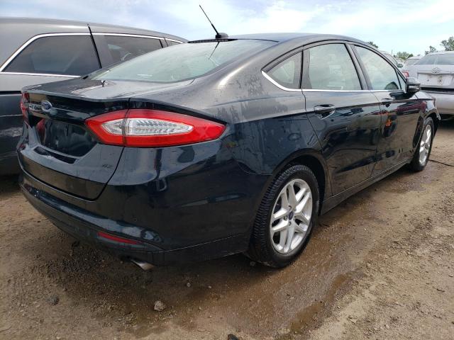 3FA6P0H79ER228924 - 2014 FORD FUSION SE BLACK photo 3