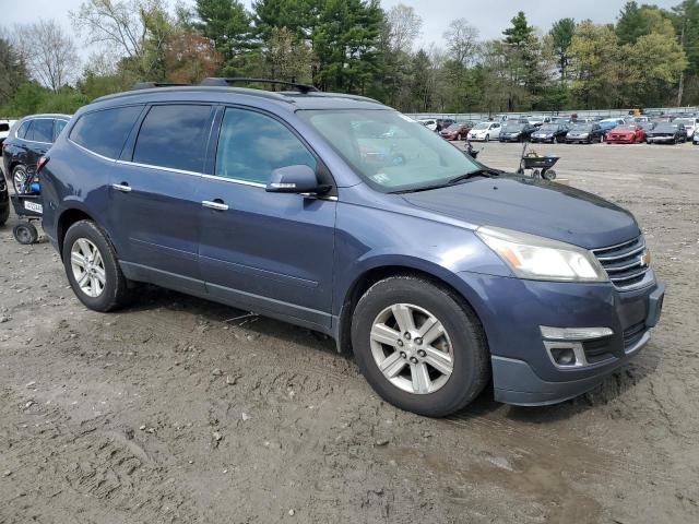 1GNKVJKD6DJ201425 - 2013 CHEVROLET TRAVERSE LT BLUE photo 4