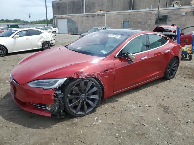 5YJSA1E27HF183724 - 2017 TESLA MODEL S Qırmızı foto 1