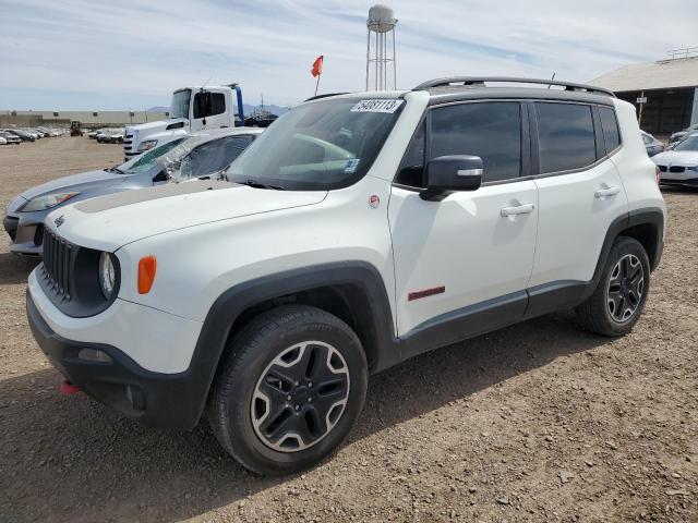 ZACCJBCB3HPE57281 - 2017 JEEP RENEGADE TRAILHAWK WHITE photo 1