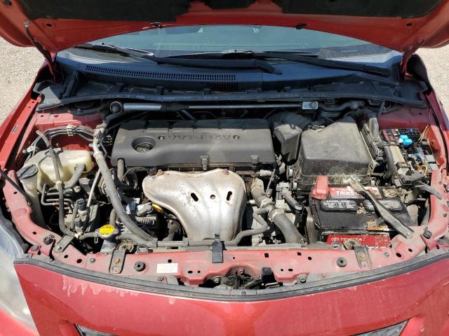 2T1BE4EE4AC045942 - 2010 TOYOTA COROLLA XRS RED photo 11