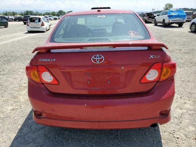 2T1BE4EE4AC045942 - 2010 TOYOTA COROLLA XRS RED photo 6